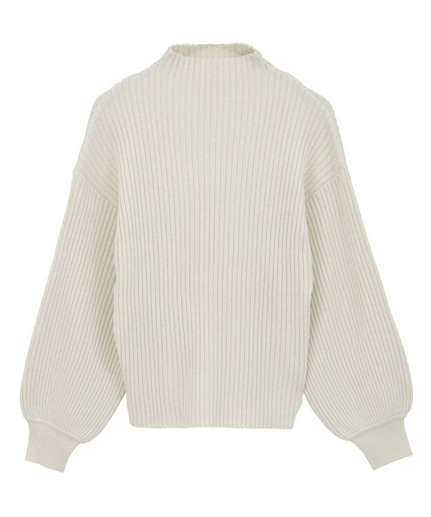 Green Parks ・ｓｗｉｎｇ　ｂｙ　ボトルネックラメニット Ivory