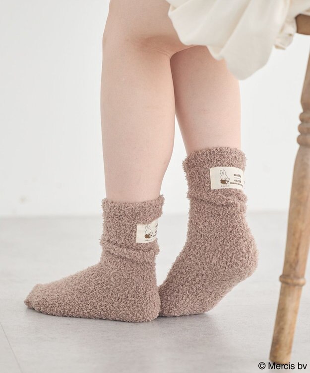 earth music&ecology 【予約】miffy/earth タグ付モコモコソックス