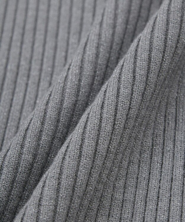 Green Parks ・ｓｗｉｎｇ　ｂｙ　ボトルネックラメニット Gray