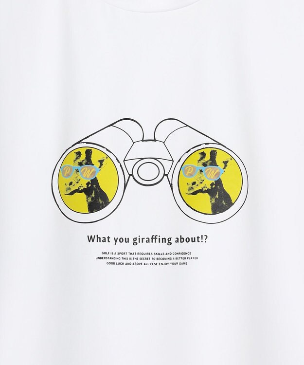 PW CIRCULUS 【UVカット / 吸水速乾 / 伸縮性抜群】【MEN】アニマルフォトモック T ホワイト系