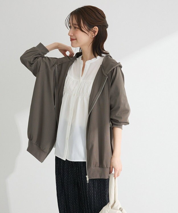 Green Parks ＵＶカットｂｉｇパーカー Dark Beige