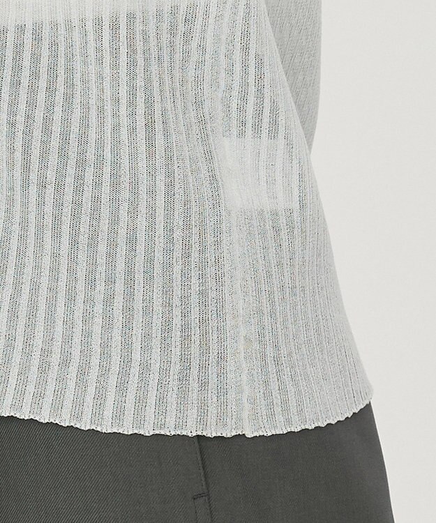 uncrave シアー リブ ノースリーブ ニット（uncrave STANDARD） ライトセージ