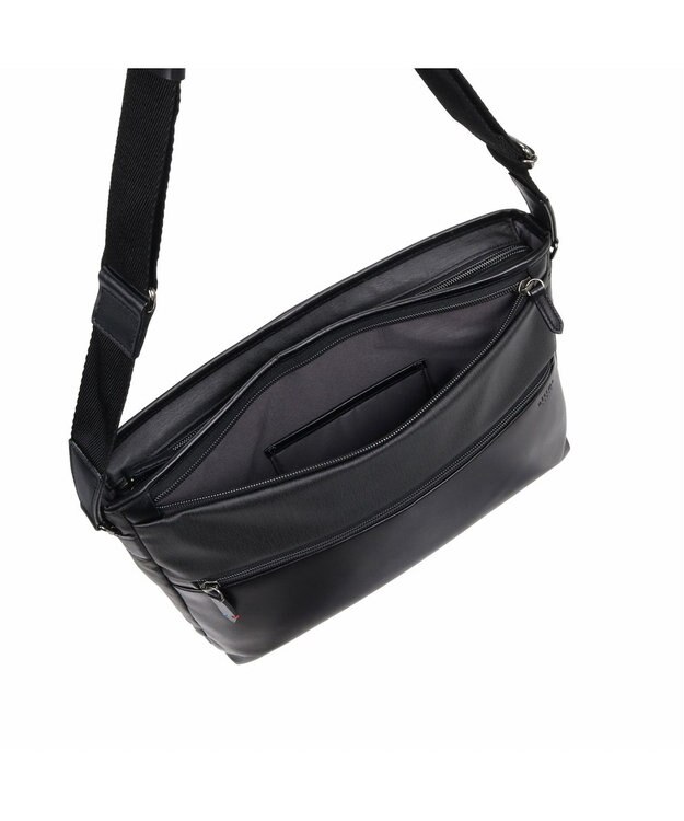 ACE BAGS & LUGGAGE ultima tokyo ディーノ ショルダーバッグ フロントファスナーポケット 68175 ウルティマトーキョー ブラック