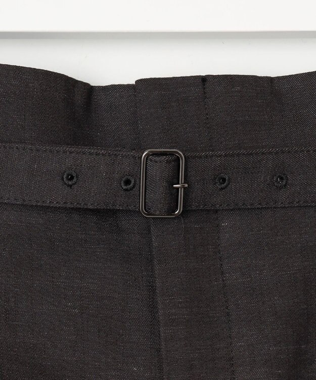 23区 【洗える】デニムライクシャンブレー Iライン スカート ブラック系