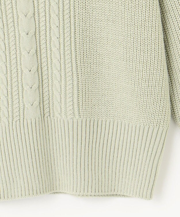 ANY SIS L 【セットアップ対応】スフレショート丈 プルオーバー ミントグリーン