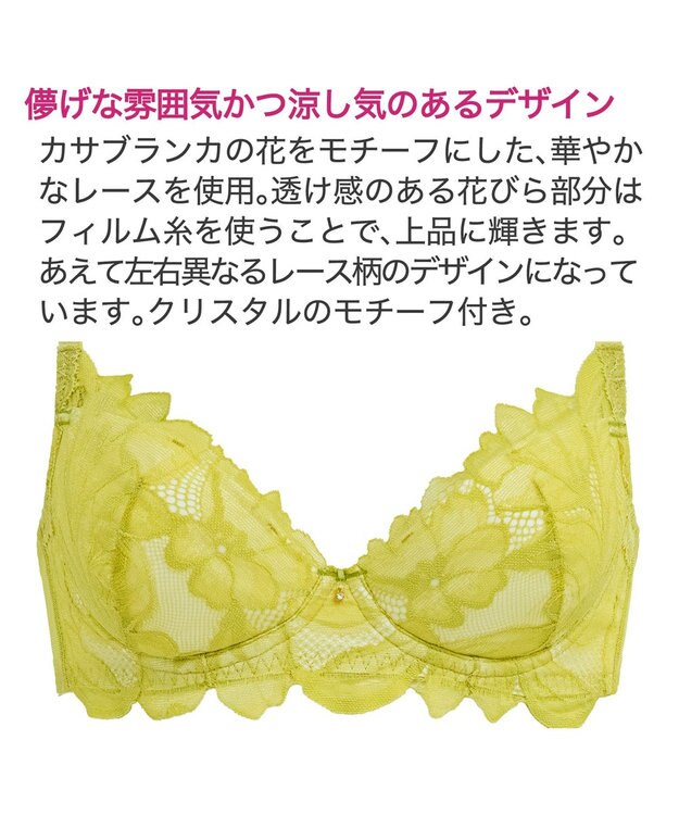 BRADELIS New York 【BRADELIS New York / 育乳補整ブラ・STEP1 集める】ジャスミンステップ1ブラ24A1 ライム