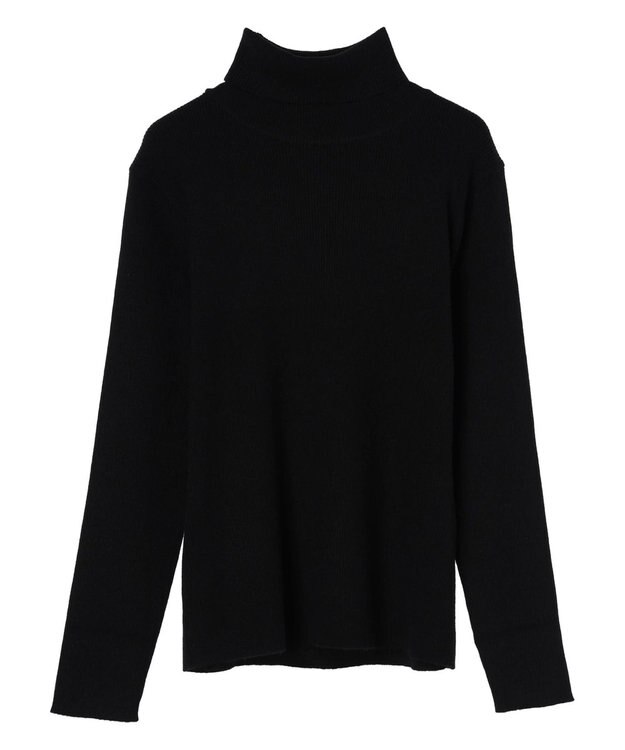 AMERICAN HOLIC バイパチリブタートルニットプルオーバー Black