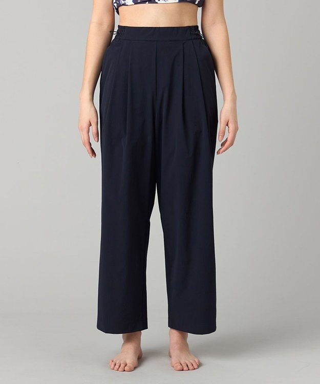 Chacott Chacott BALANCE UVケアタフタワイドパンツ ネイビー