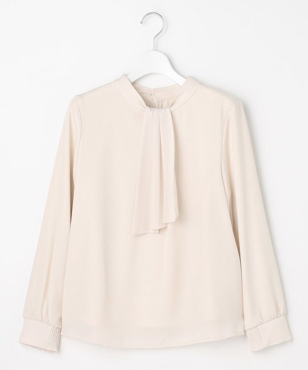 ANY SIS L 【4WAY・裏起毛】エニポカ ボウタイ ブラウス アイボリー