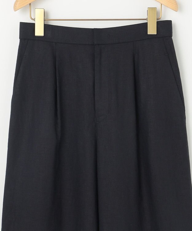 組曲 リネンレーヨンワイド パンツ ネイビー系