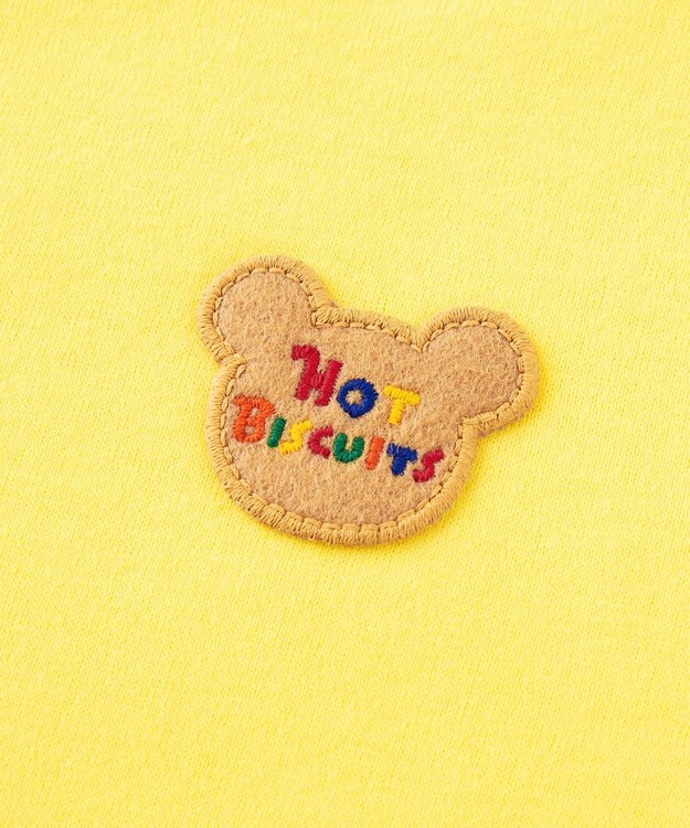 MIKI HOUSE HOT BISCUITS ストライプ柄 ジャンパースカート＆ワンポイント半袖Tシャツギフトセット【BOX付き】 黄