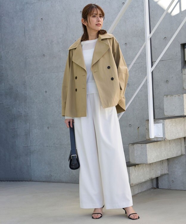 UNFILO ショートトレンチコート キャメル