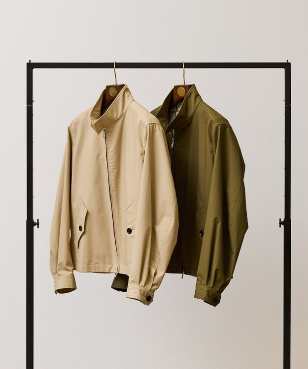 J.PRESS MEN コットンポリエステルポプリン ゴルフジャケット ベージュ系