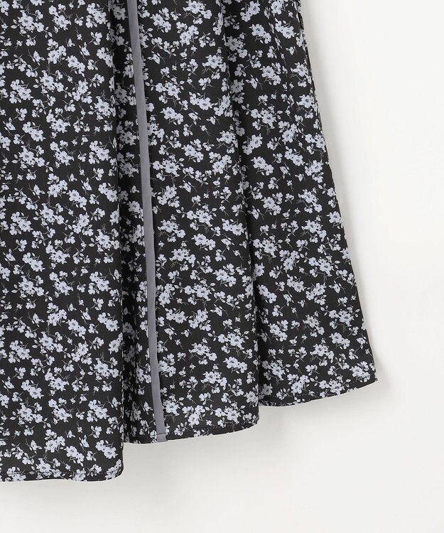 ANY SIS L 【全方位 好印象】ラメフェザーニット×フラワースカート セット ブルー