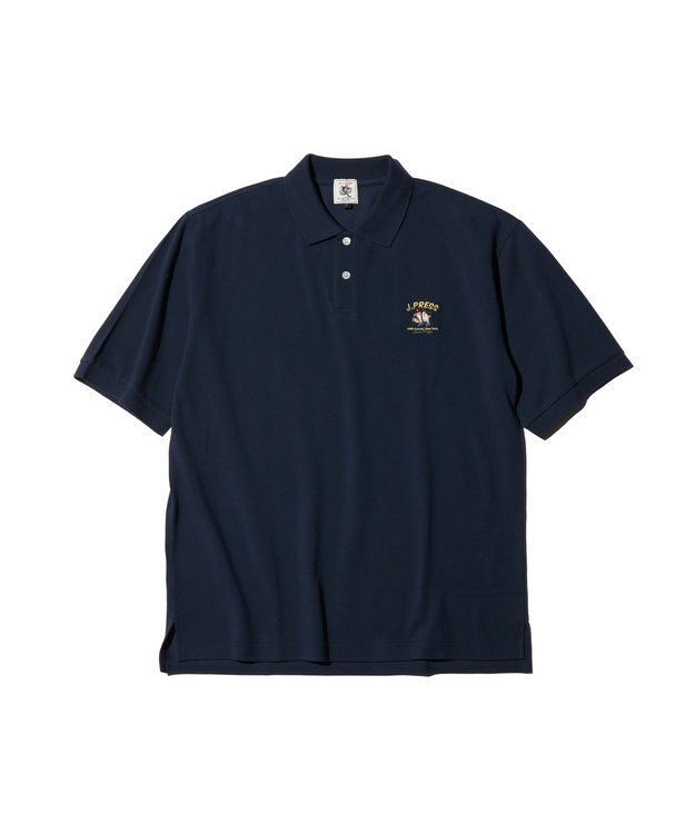 J.PRESS MEN 【AaronChang】【UNISEX】カノコ ポロシャツ ネイビー系