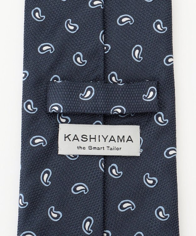 KASHIYAMA KASHIYAMAオリジナル【JAPAN MADE】ペイズリーネクタイ ブルー