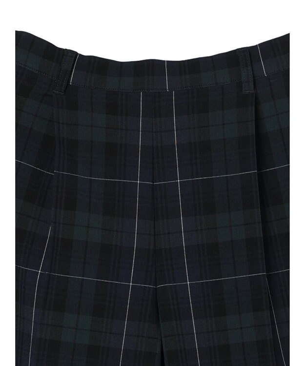 Green Parks きれいシルエットチェックパンツ Check Navy