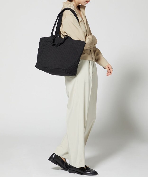 Y'SACCS 【Y’SACCS vous et】ギャザーハンドル2WAYヌビバッグ ブラック