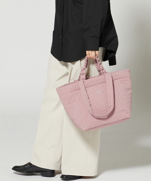 Y'SACCS 【Y’SACCS vous et】ギャザーハンドル2WAYヌビバッグ ダークピンク