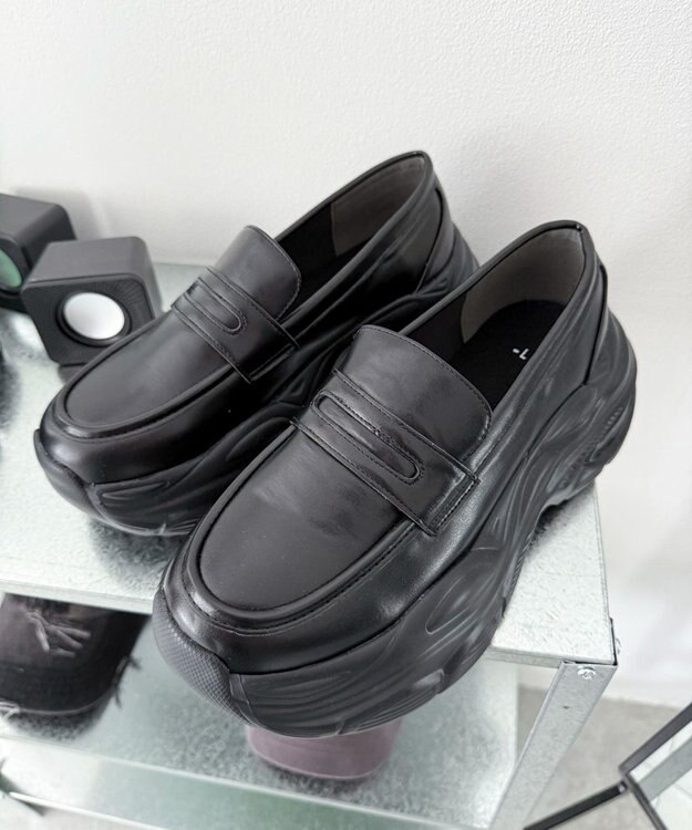 WEGO スニーカーソールローファー ブラック