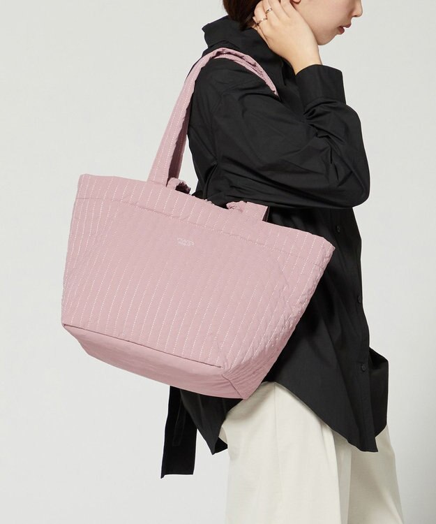 Y'SACCS 【Y’SACCS vous et】ギャザーハンドル2WAYヌビバッグ ダークピンク