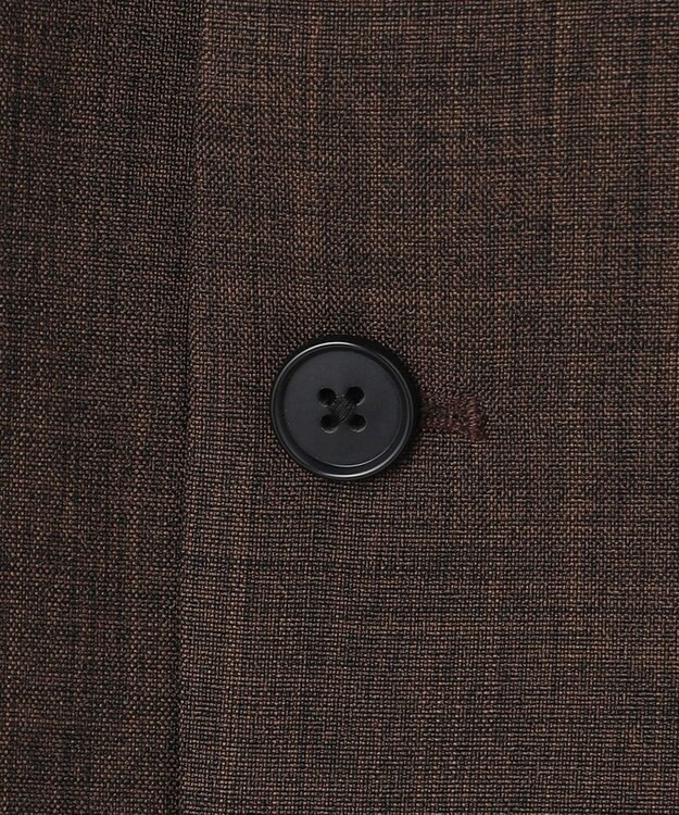 UNFILO MENS ウーリーノ ノーカラージャケット ブラウン