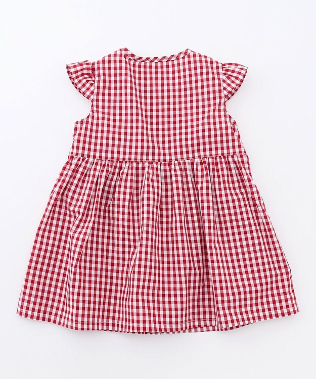 組曲 KIDS 【80-100㎝】ギンガム セットアップ レッド系3