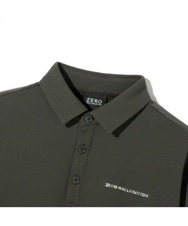 ZERO HALLIBURTON 【吸水速乾・保温】 Octa 長袖 ポロシャツ ZHG-W5A6a 85143 カーキ
