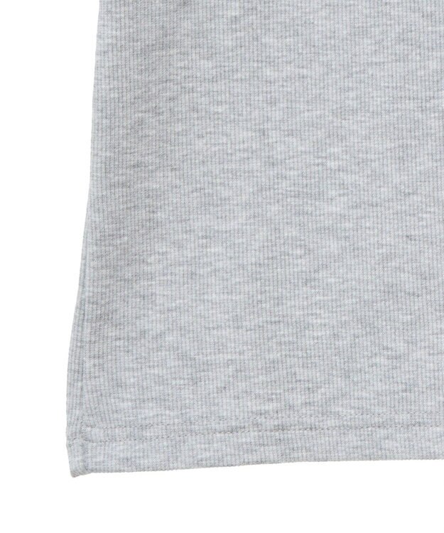 Green Parks ・ｓｗｉｎｇ　ｂｙ　ショルダーリボンリブカットソー Gray Mixture