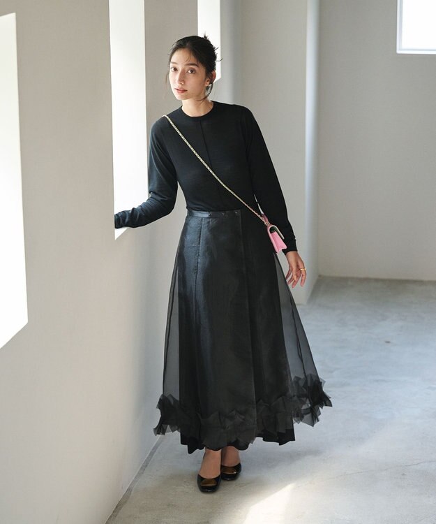 #Newans パーフェクトシルエットニットドレス ブラック