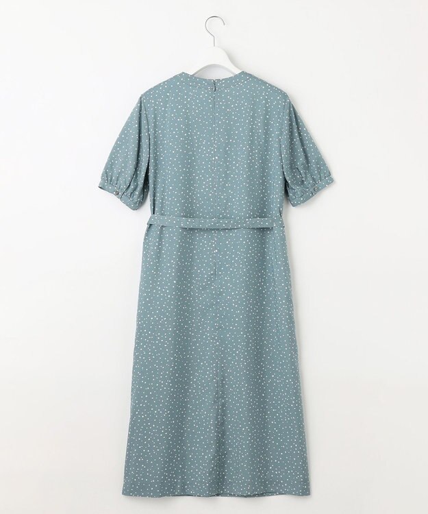 J.PRESS LADIES S 【洗える・イージーケア】スパンローンランダムドット ワンピース スモーキーグリーン系5