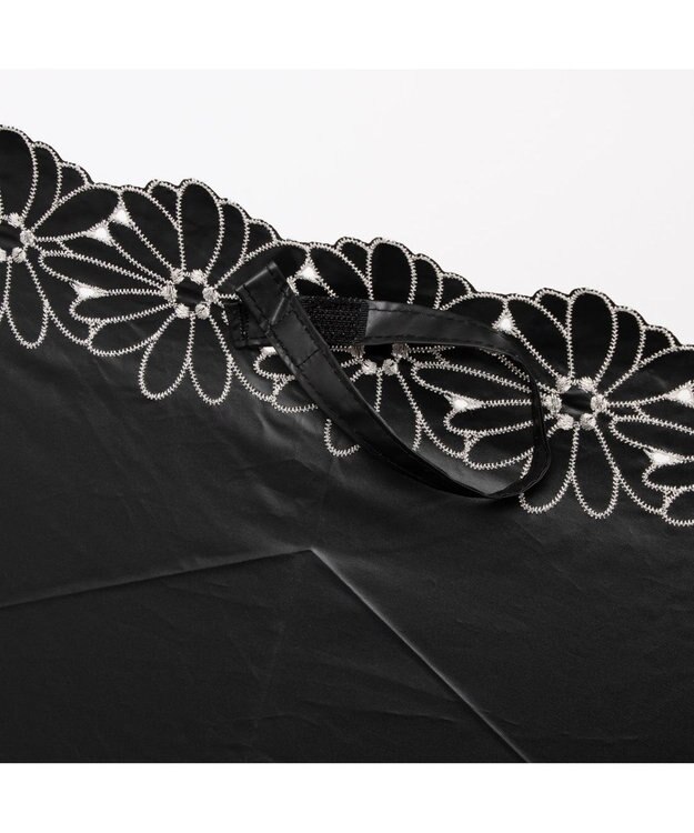 UNBILLION UV カット率99％以上  カシュネ cachenez / PUフラワーポーラー刺繍3段折りたたみ傘 GY