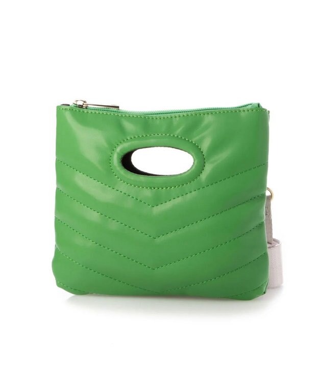 UNBILLION cachecache プクプクミニショルダー グリーン