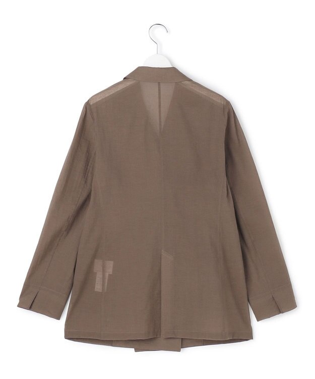 23区 【先行予約】ナイロンコットンシアーボイル ダブルジャケット ブラウン系