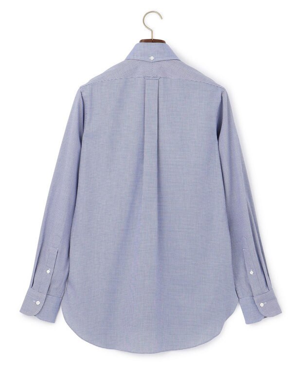 J.PRESS MEN 【PREMIUM PLEATS / 形態安定】PANAMAミニチェックシャツ/ B.D. ネイビー系3