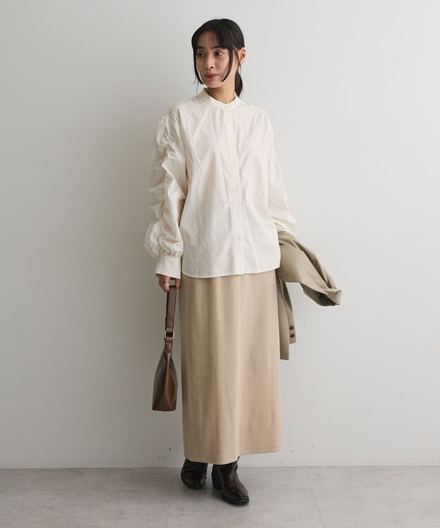 CRAFT STANDARD BOUTIQUE リブロングスカート Beige