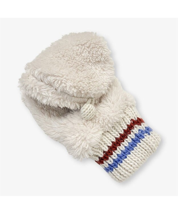 林八百吉商店 Champion　ボアフィンガーレスフードグローブ アイボリー