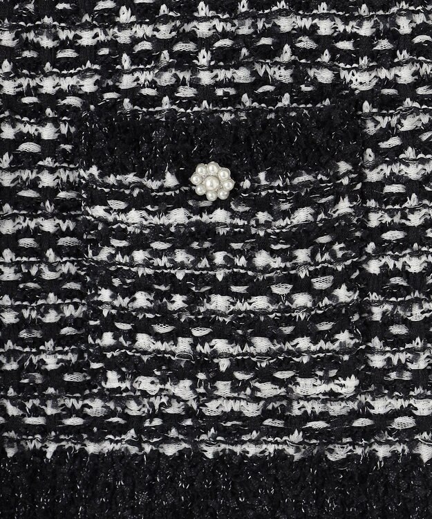 組曲 フリンジニット ベスト モノトーン