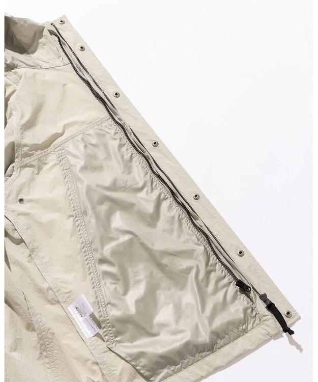 JOSEPH ABBOUD MOUNTAIN 【CREA掲載・ECO撥水/軽量/抗菌性/ライナードッキング対応】タスランワッシャー マウンテン パーカー ライトグレー系