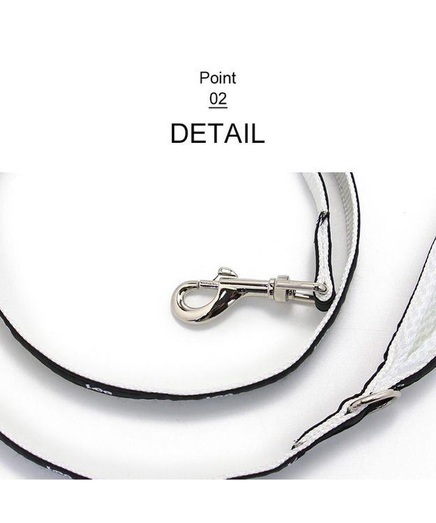 PET PARADISE  Ｌｅｅ 白テープ リード 超小型犬 ４Ｓ~３Ｓ 黒