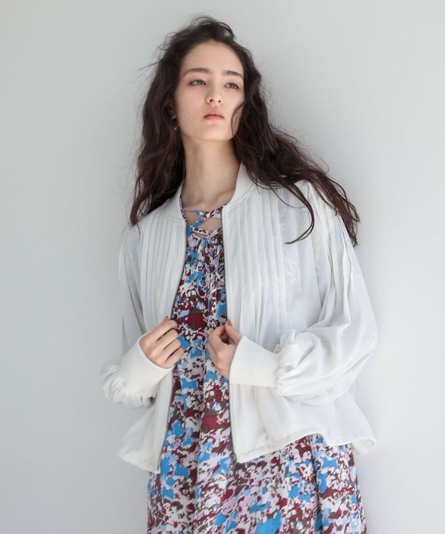 Green Parks ■ＥＳＣＡＲ　モザイクｐｔレースアップワンピース Off White