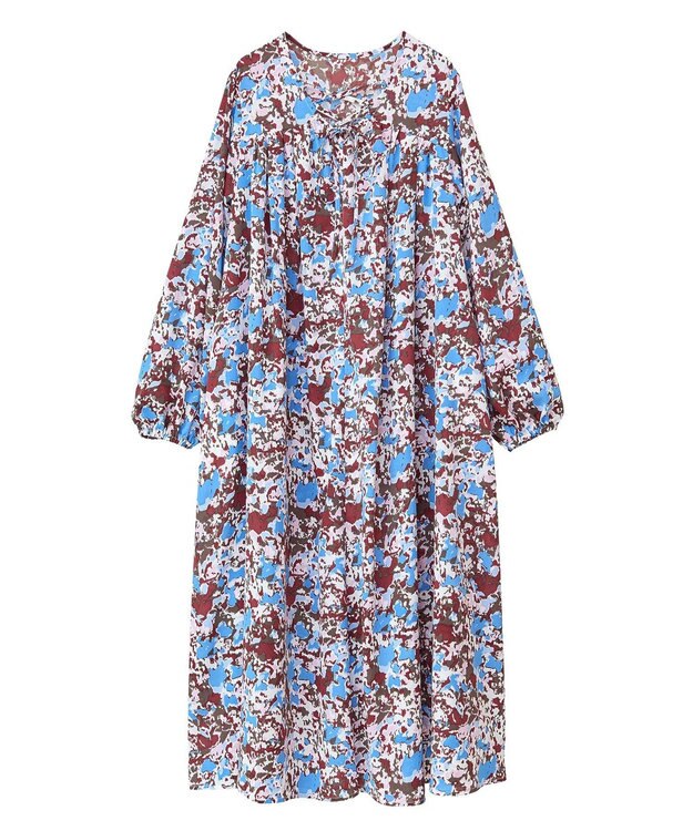 Green Parks ■ＥＳＣＡＲ　モザイクｐｔレースアップワンピース Off White