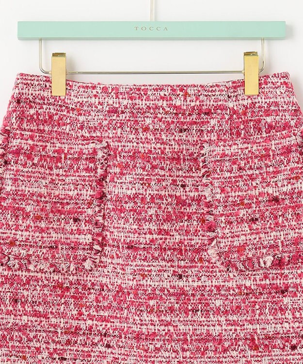 TOCCA CAMELOT TWEED スカート オールドローズ系
