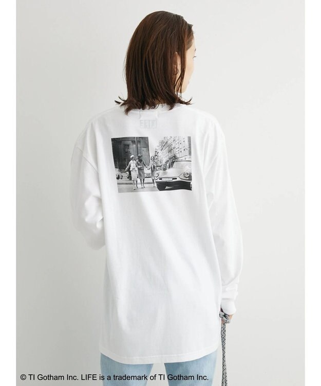 Green Parks ＬＩＦＥ　フォトプリントロングＴシャツ Black