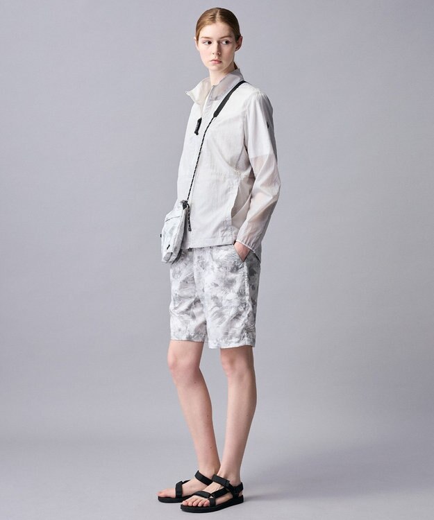 JOSEPH ABBOUD MOUNTAIN 【軽量/ECO撥水/ポケッタブル】ナイロンフライリップ ブルゾン ライトグレー系