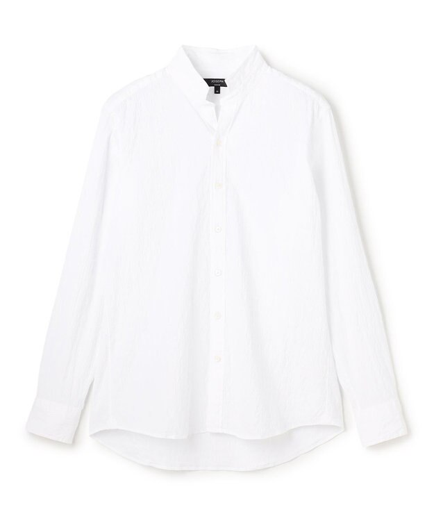 JOSEPH HOMME 新柄【オリジナル素材】ラティスジャガードストレッチ　ウィングカラーシャツ ホワイト系