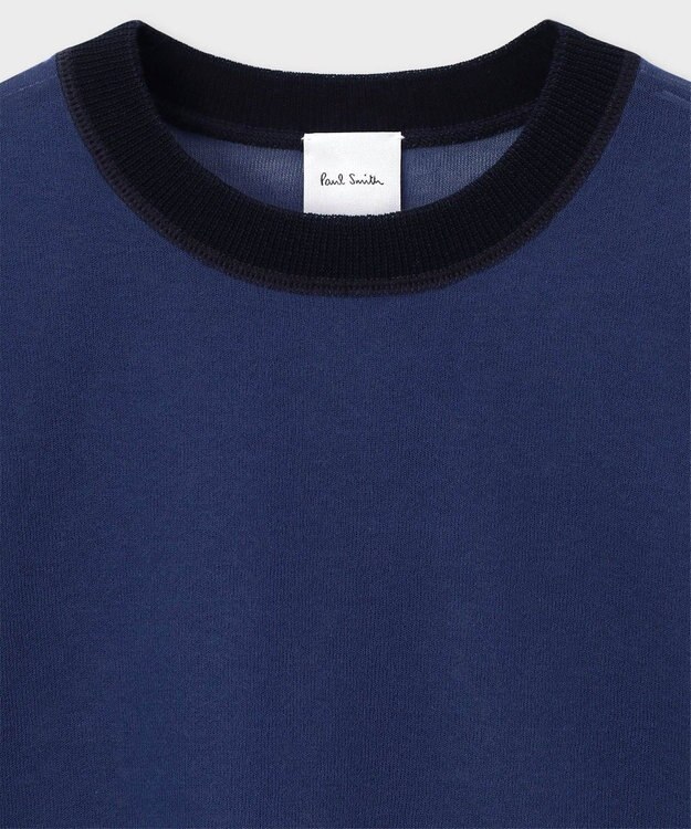 Paul Smith 【洗える】シアー 半袖 ニット ダークブルー