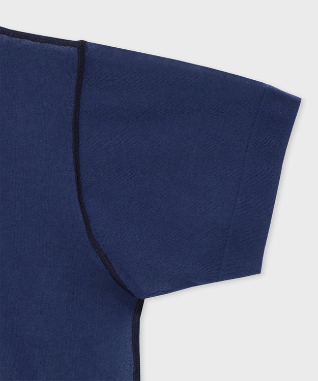Paul Smith 【洗える】シアー 半袖 ニット ダークブルー
