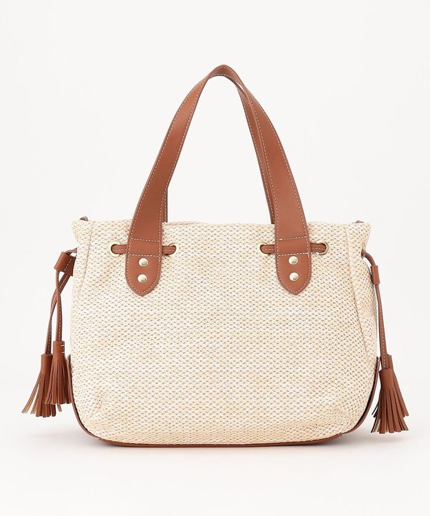 LA BAGAGERIE サイドタッセルサマートート　Mサイズ アイボリー