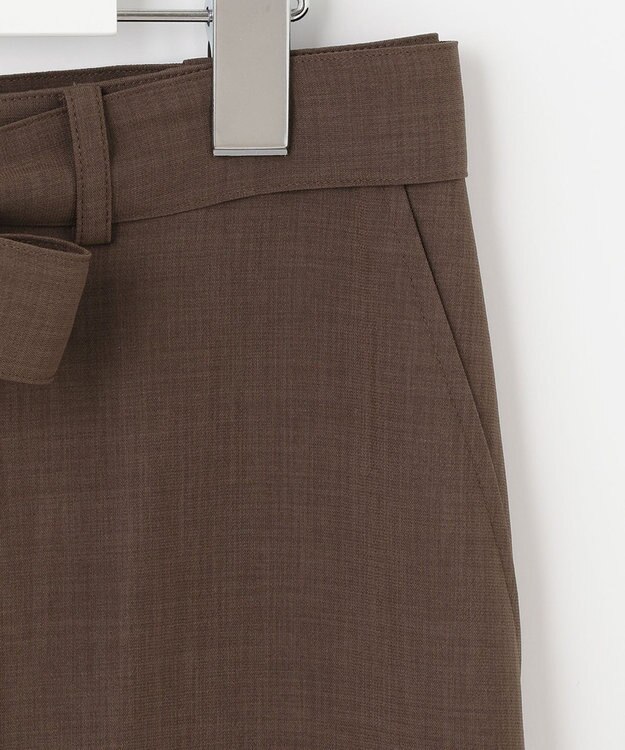 J.PRESS LADIES 【洗える・接触冷感】マルソースパンボイル パンツ ブラウン系